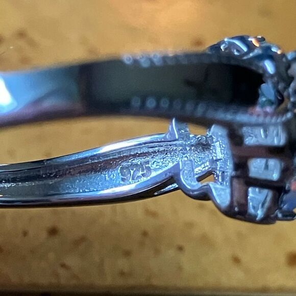 Natural Ethiopian Opal Sterling Silver Ring Size 7 - Picture 6 of 10